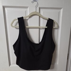Halara Black Criss Cross Crop Top